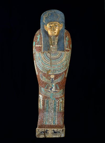 Sarcofago di Pedi-Osiride, Periodo Tolemaico (305-30 a.C.) da Egyptian 26th Dynasty