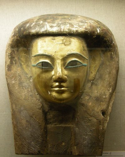 Testa da un sarcofago, Periodo Sait da Egyptian 26th Dynasty