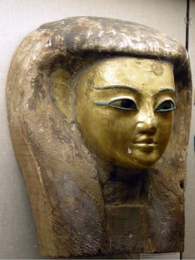 Testa da un sarcofago, Periodo Sait da Egyptian 26th Dynasty