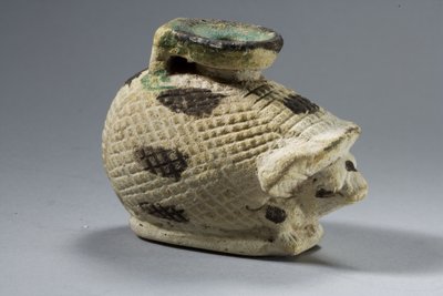 Aryballos a forma di riccio, Periodo Saite (faience) da Egyptian 26th Dynasty