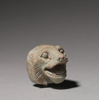 Testa di leone, 664-332 a.C. da Egyptian 26th Dynasty