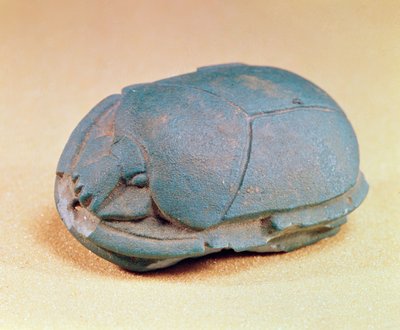 Scarabeo dal collare di una mummia, Periodo Tardo, c.600 a.C. da Egyptian 26th Dynasty