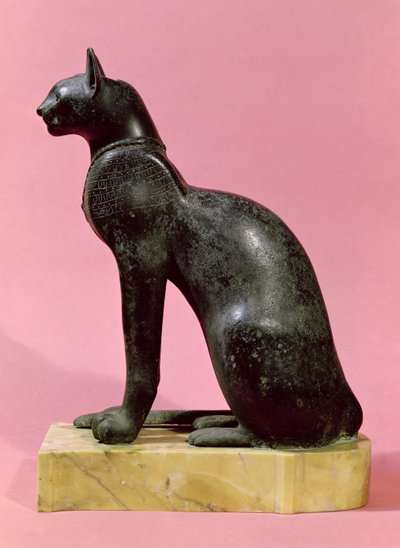 Scultura di un gatto, Periodo Tardo da Egyptian 26th Dynasty