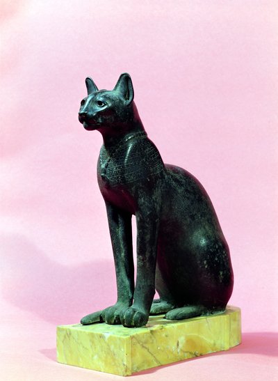 Scultura di un gatto, Periodo Tardo da Egyptian 26th Dynasty