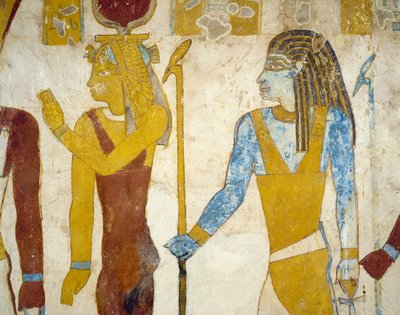 Dipinti murali dalla Tomba di Pa Nentwy, Oasi di Bahariya, Giza, Egitto. Civiltà egizia, XXVI Dinastia, 663-525 a.C. da Egyptian 26th Dynasty