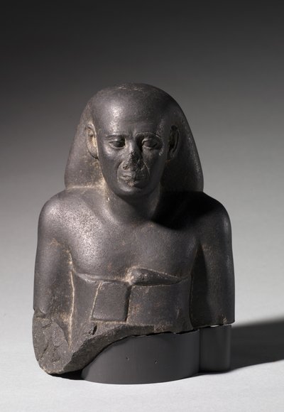 Busto di Ankh-Hor, Periodo Tardo, 525-404 a.C. da Egyptian 27th Dynasty