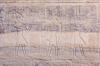 Rilievi al tempio di Philae, Aswan, Egitto da Egyptian 30th Dynasty
