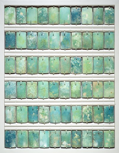Piastrelle, dalla piramide a gradoni di Djoser, Saqqara, Antico Regno, 2667-2648 a.C. da Egyptian 3rd Dynasty