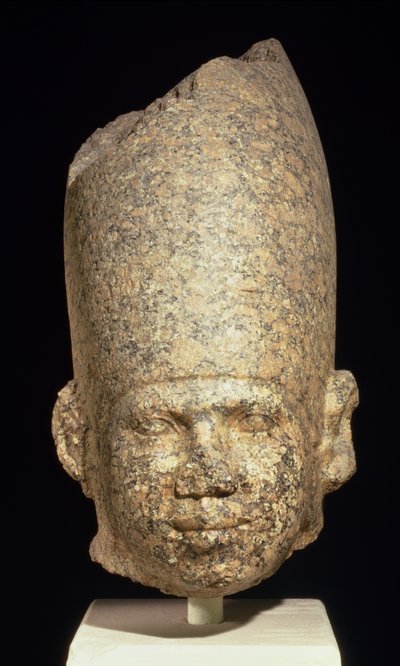Testa colossale probabilmente del re Khufu (Cheope) Antico Regno da Egyptian 4th Dynasty