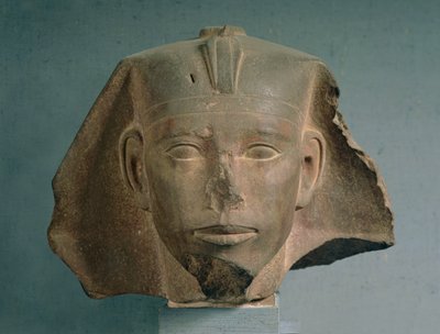 Testa del re Djedefre, da Abu Roash, Antico Regno, c.2565-2558 a.C. da Egyptian 4th Dynasty