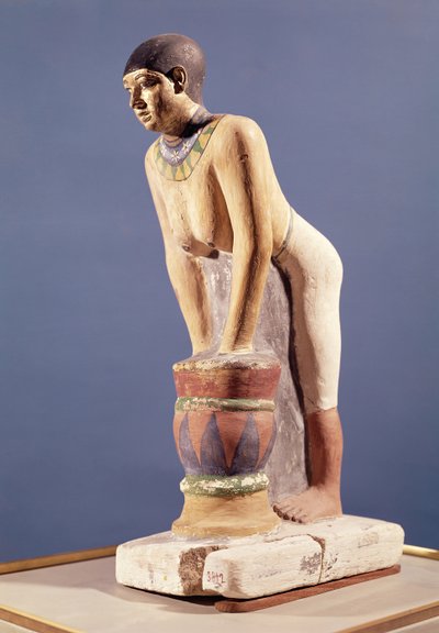 Modello di una donna che fa birra, Antico Regno da Egyptian 5th Dynasty