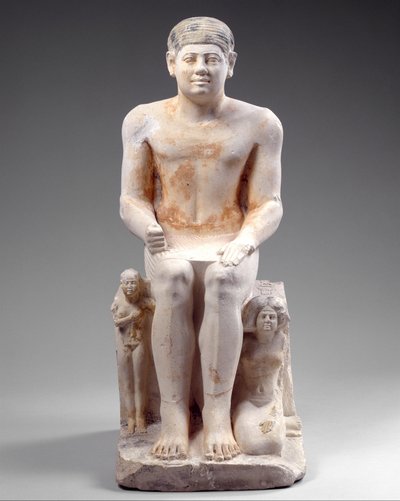 Nikare con sua moglie e sua figlia, c.2420-2389 a.C. da Egyptian 5th Dynasty