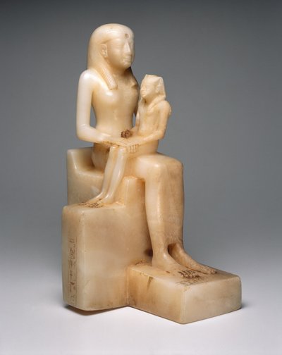 Pepi II e sua madre la regina Meryreankhnes, probabilmente da Saqqara, Antico Regno (calcite) da Egyptian 6th Dynasty Egyptian 6th Dynasty