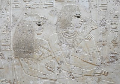 Amenhotep e sua moglie May, tomba di Ramose da Egyptian Egyptian