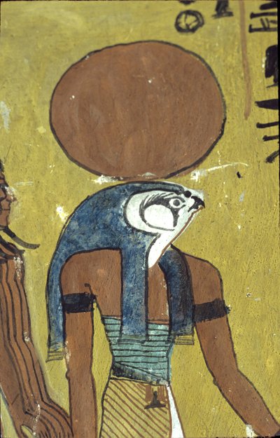Antico Egitto, dipinto murale, Tomba di Sennedjem, Tomba dei Nobili, Tebe, Deir el Medina da Egyptian Egyptian