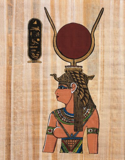 Cleopatra VII, ricostruzione di un rilievo dal tempio di Kom Ombo da Egyptian Egyptian