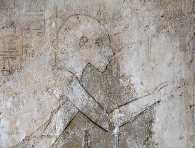 Disegno di un uomo, tomba di Ramose da Egyptian Egyptian