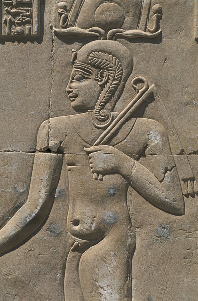 Egitto, Deserto Libico, Oasi di Al-Dakhilah (Dakhla), rilievo nel tempio egizio da Egyptian Egyptian