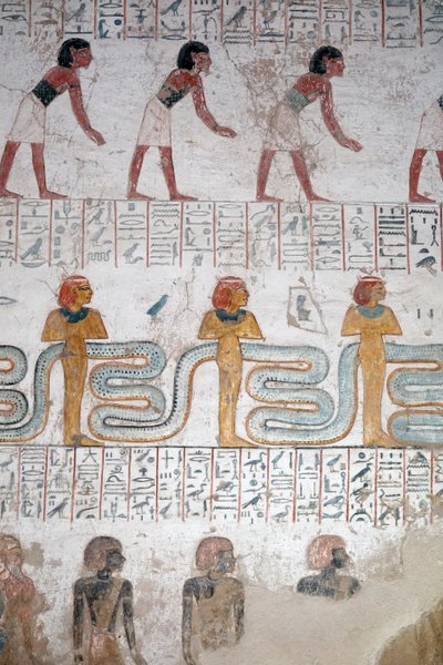 Schiavi neri nubiani, tomba di Ramses IX, Luxor da Egyptian Egyptian