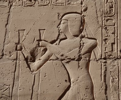 Faraone con un cobra, Tempio di Luxor da Egyptian Egyptian