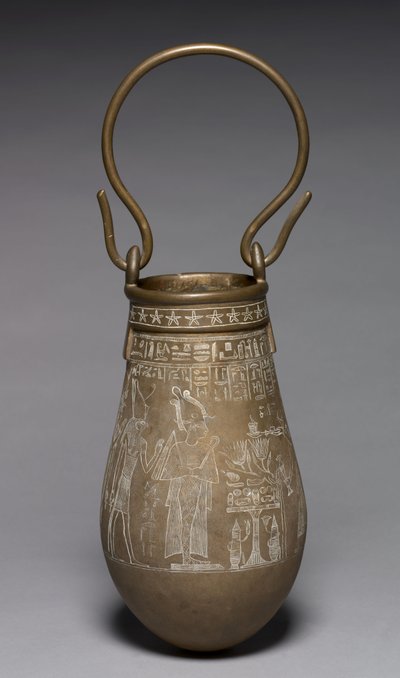 Situla decorata, 305-30 a.C. da Egyptian Ptolemaic Period