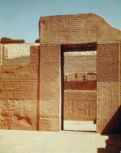 Porta alla Terza Sala Ipostila da Egyptian Ptolemaic Period