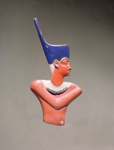 Figura in intarsio di un re da Egyptian Ptolemaic Period