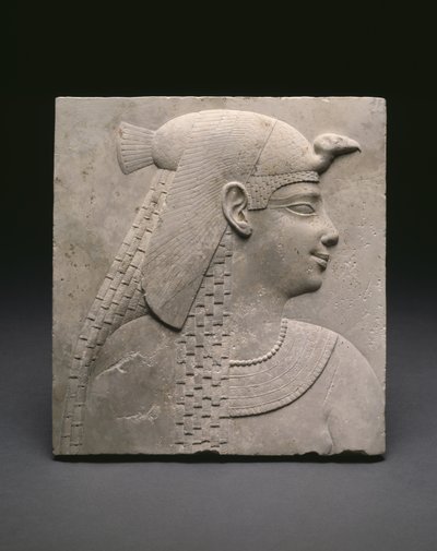 Placca in rilievo raffigurante una regina o una dea, Periodo Tolemaico da Egyptian Ptolemaic Period