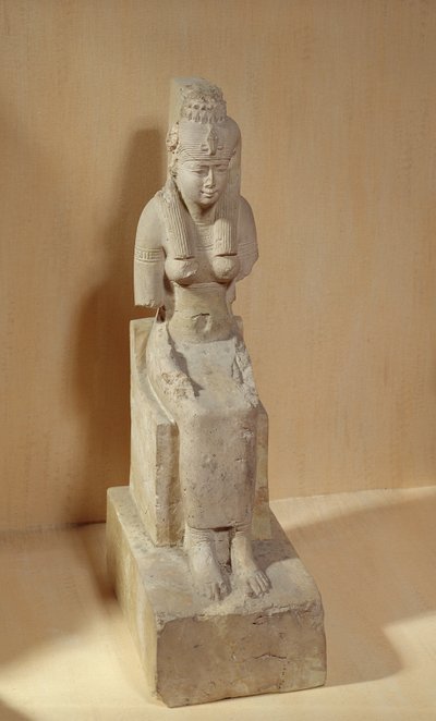 Statua della dea Rattawy, da Medamud da Egyptian Ptolemaic Period