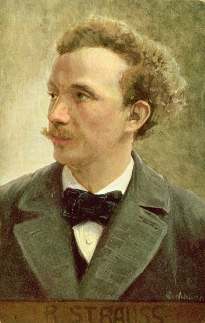 Cartolina di Richard Strauss c.1914 da Eichhorn Eichhorn