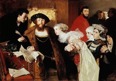 Cristiano II Firma la Condanna a Morte di Torben Oxe da Hjalmer Eilif Emanuel Peterssen