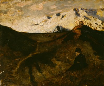 Montagne vicino a Innsbruck da Hjalmer Eilif Emanuel Peterssen