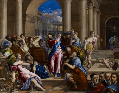 Cristo Scaccia i Mercanti dal Tempio da El Greco