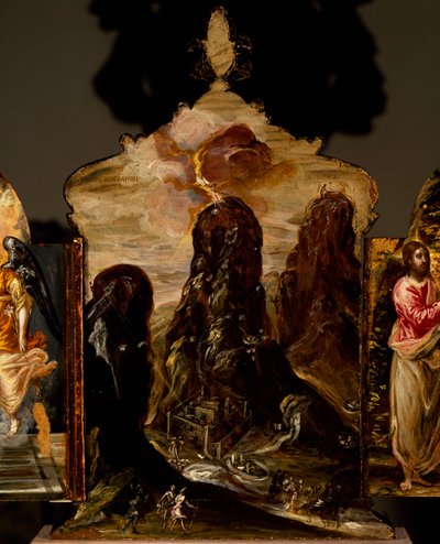 Monte Sinai, trittico portatile da El (1541 1614) Greco