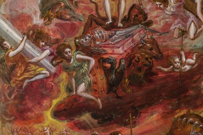 Altare portatile: pannello centrale raffigurante un