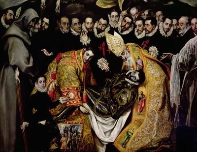 La sepoltura del conte Orgaz, da una leggenda del 1323, (dettaglio) da El Greco