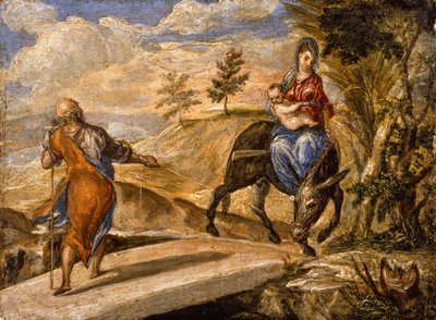 La fuga in Egitto da El Greco