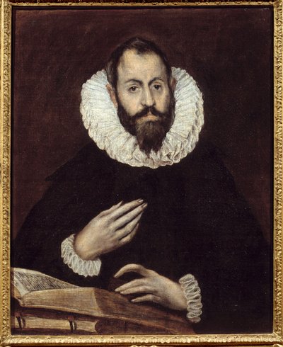 Ritratto di uomo. Dipinto di Domenikos Theotokopoulos detto El Greco da El Greco