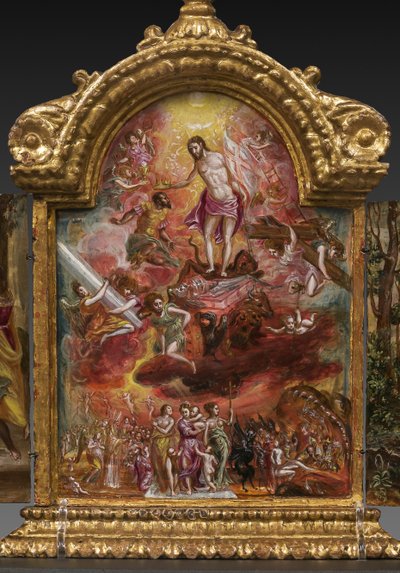 Altare portatile: pannello centrale raffigurante un