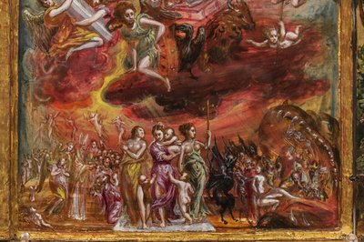 Altare portatile: pannello centrale che raffigura un