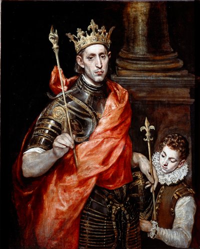 San Luigi, Re di Francia e un paggio da El Greco