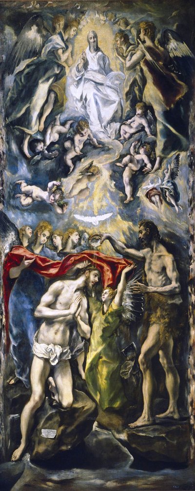 Il Battesimo di Cristo da El Greco