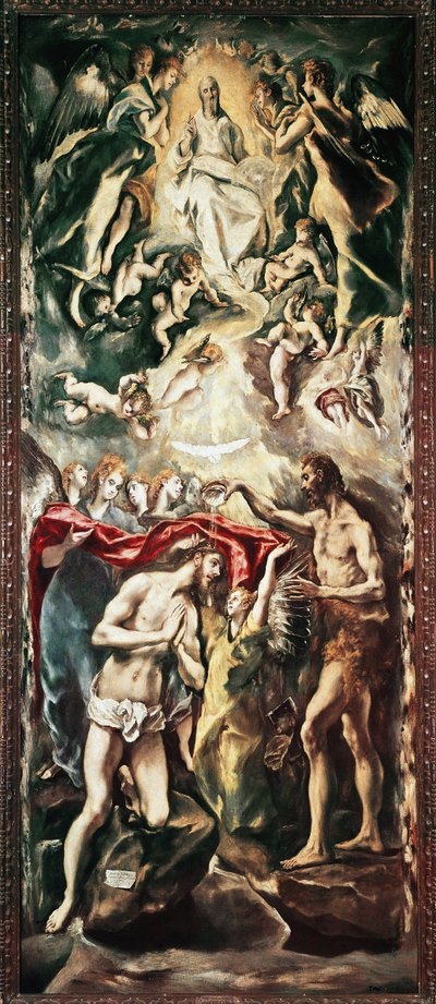 Il battesimo di Cristo da El Greco
