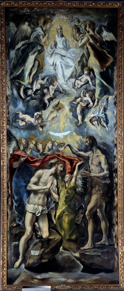 Il battesimo di Cristo da El Greco