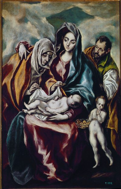 Vergine e Bambino (la Sacra Famiglia con San Giovanni Battista e Sant