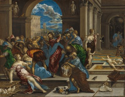 Cristo purifica il tempio, probabilmente prima del 1570 da El Greco