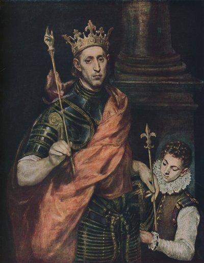 Der Heilige Ludwig, Saint Louis, c1585 - 1590, 1938 da El Greco
