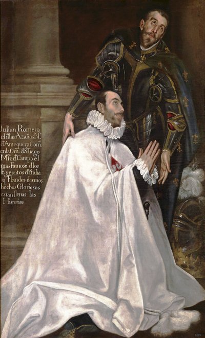 Julián Romero de las Azanas e il suo patrono San Giuliano da El Greco
