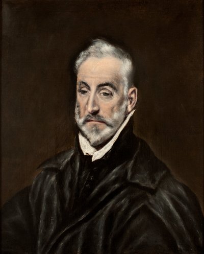 Spagnolo:  Retrato de Antonio de Covarrubias y Leiva Ritratto di Antonio de Covarrubias y Leiva (1514-1602), giurista e umanista spagnolo da El Greco
