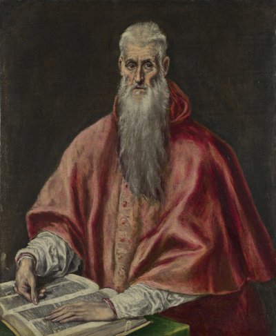 San Girolamo come Cardinale, 1590-1600 da El Greco